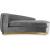 Julian Velvet Chaise Lounge with Stainless Steel Base