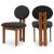 Napa Boucle Fabric Dining Chair with Solid Wood Frame
