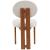 Napa Boucle Fabric Dining Chair with Solid Wood Frame