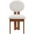 Napa Boucle Fabric Dining Chair with Solid Wood Frame