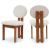 Napa Boucle Fabric Dining Chair with Solid Wood Frame