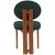Napa Boucle Fabric Dining Chair with Solid Wood Frame