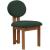 Napa Boucle Fabric Dining Chair with Solid Walnut Wood Frame