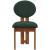 Napa Boucle Fabric Dining Chair with Solid Walnut Wood Frame