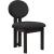 Napa Boucle Fabric Dining Chair with Solid Wood Frame