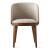 Adel Fabric/Wood Customizable Dining Armchair