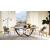 Breeze W118.1-inch Ceramic/Metal Customizable Elliptical Dining Table