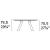 Icaro W98.4-inch Ceramic/Wood Customizable Rectangular Dining Table