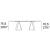 Sunshine W98.4-inch Ceramic/Metal Customizable Rectangular Dining Table