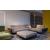 Rotterdam Fabric/Leather L-Shape Sectional Sofa w/ Chaise Lounge