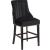 Oxford Velvet Counter Stool with Espresso Wood Legs