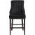 Oxford Velvet Counter Stool with Espresso Wood Legs
