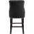 Oxford Velvet Counter Stool with Espresso Wood Legs