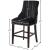 Oxford Velvet Counter Stool with Espresso Wood Legs