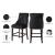 Oxford Velvet Counter Stool with Espresso Wood Legs