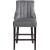 Oxford Velvet Counter Stool with Espresso Wood Legs