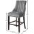 Oxford Velvet Counter Stool with Espresso Wood Legs