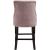 Oxford Velvet Counter Stool with Espresso Wood Legs