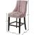 Oxford Velvet Counter Stool with Espresso Wood Legs