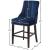 Oxford Velvet Counter Stool with Espresso Wood Legs