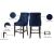 Oxford Velvet Counter Stool with Espresso Wood Legs