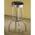 Theodore Leatherette Top Bar Stool with Metal Base