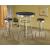 Theodore Leatherette Top Bar Stool with Metal Base