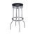 Theodore Leatherette Top Bar Stool with Metal Base