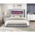 Fitzroy Corduroy Eastern King Panel Bed with Electric Fireplace