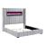 Fitzroy Corduroy Queen Panel Bed with Electric Fireplace