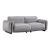 Noah Leather Modular Loveseat