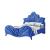 Dante Velvet/Wood Panel Bed, Eastern King Size