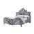Dante Velvet/Wood Panel Bed, Eastern King Size