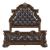 Gilmartin Faux Leather/Wood/Wood Veneer Eastern King Panel Bed