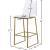 Lumen Polycarbonate Counter Stool with Metal Frame