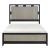 Garrison Wood/MDF Panel Bed with LED Lighting