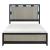 Garrison Wood/MDF Panel Bed with LED Lighting