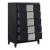 Garrison Wood/MDF Panel Bedroom Set with LED Lighting