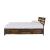 Juvanth Wood/Metal Storage Panel Bed