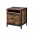 Juvanth Wood/Metal Nightstand w/2 Drawers