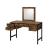 Juvanth Wood/Metal Vanity Desk w/Mirror & 4 Drawers