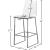 Lumen Polycarbonate Counter Stool with Metal Frame