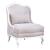Magnolia Manor Textered Linen/Wood Accent Chair