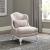 Magnolia Manor Textered Linen/Wood Accent Chair