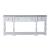 Magnolia Manor Irregular Wood 72-Inch Hall Console Table w/3 Drawers