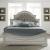 Magnolia Manor Antique White Upholstered King Bed | Liberty