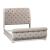 Magnolia Manor Antique White Upholstered Sleigh Bed | Liberty