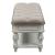 Magnolia Manor Tweed/Wood Chenille Bed Bench