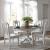 Magnolia Manor Oval Pedestal Dining Set | Antique White & Wood