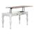 Magnolia Manor Distressed White L-Desk Set